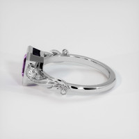 1.37 Ct. Sapphire Ring, 18K White Gold 4
