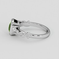 2.53 Ct. Green Sapphire Ring, 18K White Gold 4