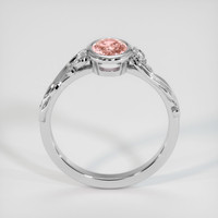 1.18 Ct. Padparadscha Sapphire Ring, 18K White Gold 3