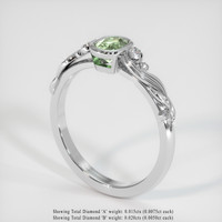 0.41 Ct. Sapphire Ring, 18K White Gold 2