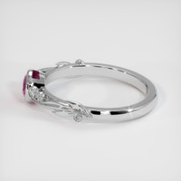 0.45 Ct. Sapphire Ring, 18K White Gold 4