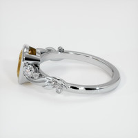 1.65 Ct. Yellow Sapphire Ring, 18K White Gold 4