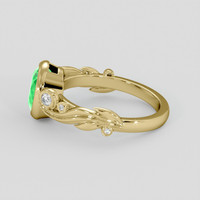 1.95 Ct. Green Paraiba Tourmaline Ring, 10K Yellow Gold 4