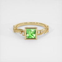 0.70 Ct. Tsavorite Garnet Ring, 10K Yellow Gold 1