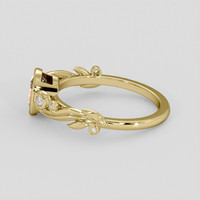 1.02 Ct. Padparadscha Sapphire Ring, 10K Yellow Gold 4