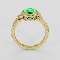 1.95 Ct. Green Paraiba Tourmaline Ring, 14K Yellow Gold 3