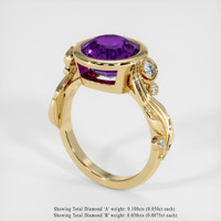 3.64 Ct. Gemstone Ring, 14K Yellow Gold 2