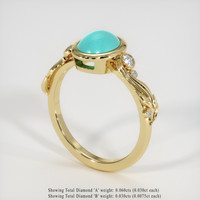 1.24 Ct. Gemstone Ring, 14K Yellow Gold 2