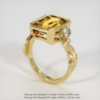 4.66 Ct. Gemstone Ring, 14K Yellow Gold 2