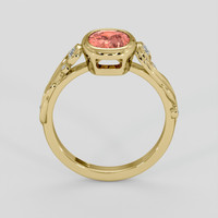 1.52 Ct. Padparadscha Sapphire Ring, 14K Yellow Gold 3