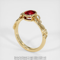 1.31 Ct. Ruby Ring, 14K Yellow Gold 2