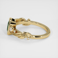 0.95 Ct. Green Sapphire Ring, 14K Yellow Gold 4