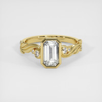 2.52 Ct. White Sapphire Ring, 14K Yellow Gold 1
