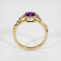 2.00 Ct. Purple Sapphire Ring, 14K Yellow Gold 3