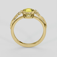 0.96 Ct. Yellow Sapphire Ring, 14K Yellow Gold 3