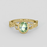 1.03 Ct. Bi Color Sapphire Ring, 14K Yellow Gold 1