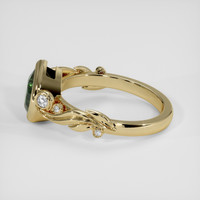 2.04 Ct. Green Sapphire Ring, 14K Yellow Gold 4