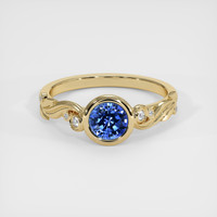 0.78 Ct. Sapphire Ring, 14K Yellow Gold 1