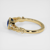 0.78 Ct. Sapphire Ring, 14K Yellow Gold 4