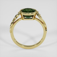 2.21 Ct. Green Sapphire Ring, 14K Yellow Gold 3