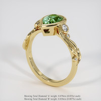 1.52 Ct. Bi Color Sapphire Ring, 14K Yellow Gold 2