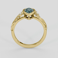 1.10 Ct. Bi Color Sapphire Ring, 14K Yellow Gold 3