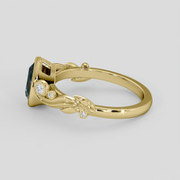 1.10 Ct. Bi Color Sapphire Ring, 14K Yellow Gold 4