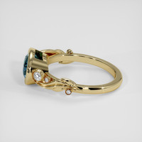 2.46 Ct. Bluish Green Sapphire Ring, 14K Yellow Gold 4