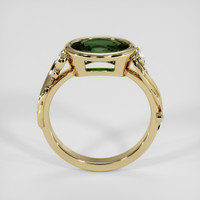 2.19 Ct. Green Sapphire Ring, 14K Yellow Gold 3