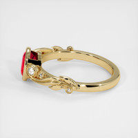 1.29 Ct. Ruby Ring, 14K Yellow Gold 4