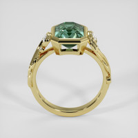 2.62 Ct. Bluish Green Sapphire Ring, 14K Yellow Gold 3