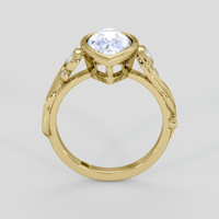 3.70 Ct. Blue Sapphire Ring, 14K Yellow Gold 3