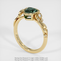1.65 Ct. Sapphire Ring, 14K Yellow Gold 2