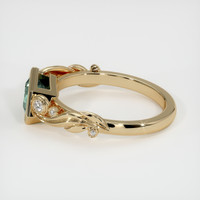 1.20 Ct. Green Sapphire Ring, 14K Yellow Gold 4