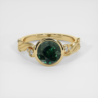 2.56 Ct. Sapphire Ring, 14K Yellow Gold 1