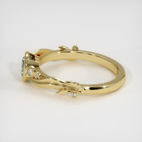 0.74 Ct. Sapphire Ring, 14K Yellow Gold 4