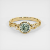 0.79 Ct. Sapphire Ring, 14K Yellow Gold 1