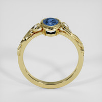 1.12 Ct. Blue Sapphire Ring, 18K Yellow Gold 3
