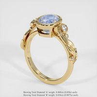 2.25 Ct. Sapphire Ring, 18K Yellow Gold 2