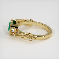 1.15 Ct. Emerald Ring, 18K Yellow Gold 4