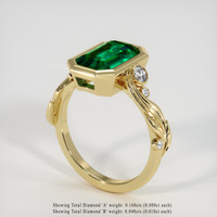 2.77 Ct. Emerald Ring, 18K Yellow Gold 2