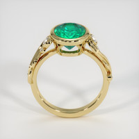 2.17 Ct. Emerald Ring, 18K Yellow Gold 3