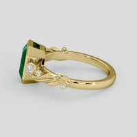 2.08 Ct. Emerald Ring, 18K Yellow Gold 4