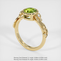 1.31 Ct. Gemstone Ring, 18K Yellow Gold 2