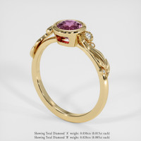 1.10 Ct. Gemstone Ring, 18K Yellow Gold 2