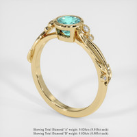 0.67 Ct. Gemstone Ring, 18K Yellow Gold 2