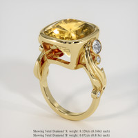 8.80 Ct. Gemstone Ring, 18K Yellow Gold 2