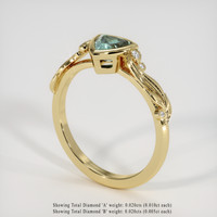 0.68 Ct. Gemstone Ring, 18K Yellow Gold 2