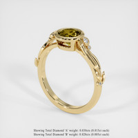 1.01 Ct. Gemstone Ring, 18K Yellow Gold 2