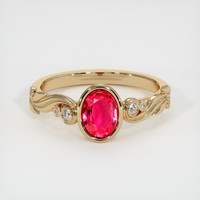 Ruby Ring 0.91 Ct. 18K Yellow Gold Preview